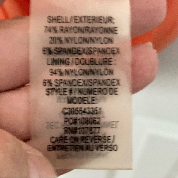 Alice + Olivia Orange Tali Cross Back Bodycon Dress - Picture 14 of 15